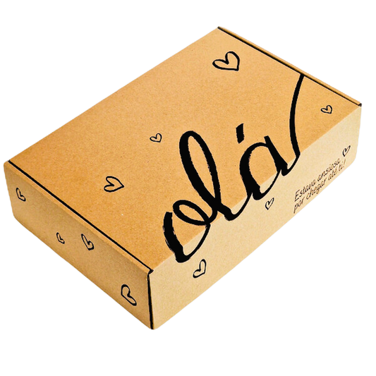Caixa de Cartão - Padrão Olá - 37x27x12cm