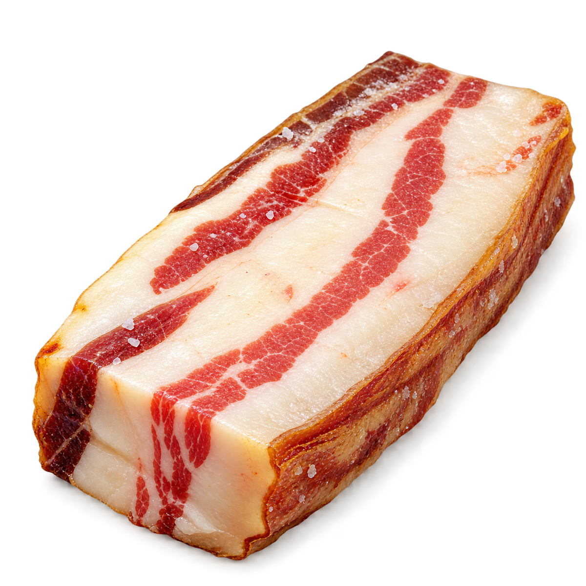Toucinho entremeado salgado de porco preto Serpocarnes, 200 g - imagem do produto