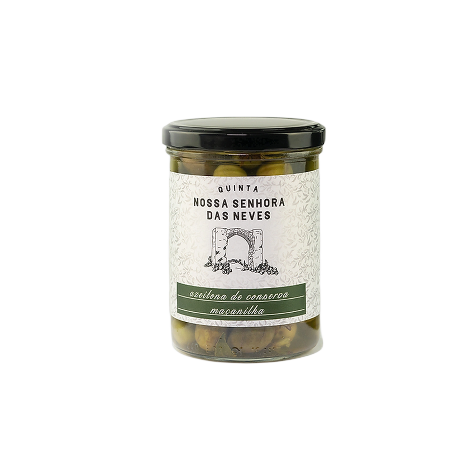 Azeitonas Maçanilha Com Sal, Oregãos e Louro - Conserva - 435g