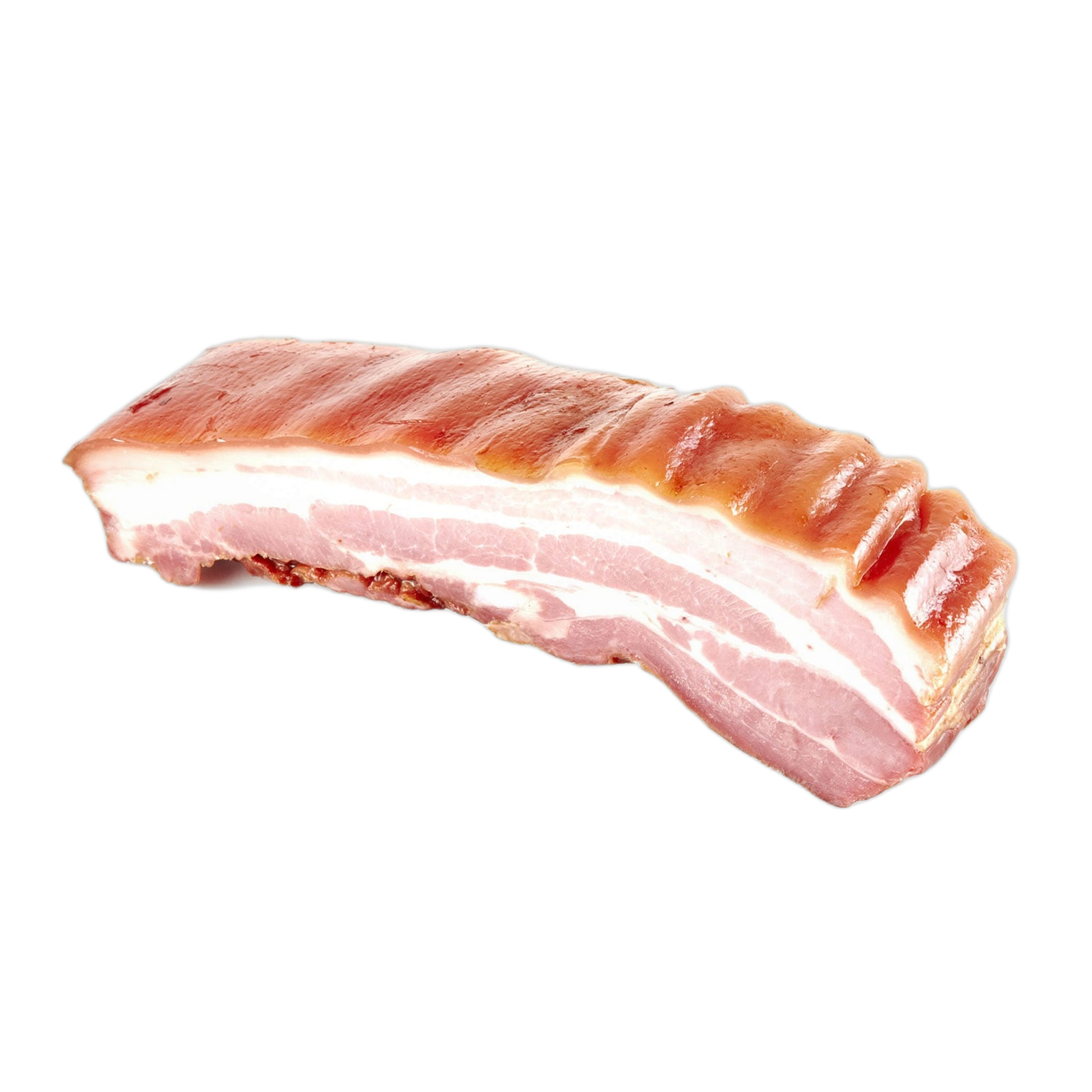 Bacon curado de porco branco SEL em embalagem de 200 g