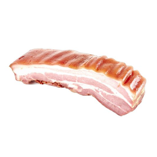 Bacon curado de porco branco SEL em embalagem de 200 g