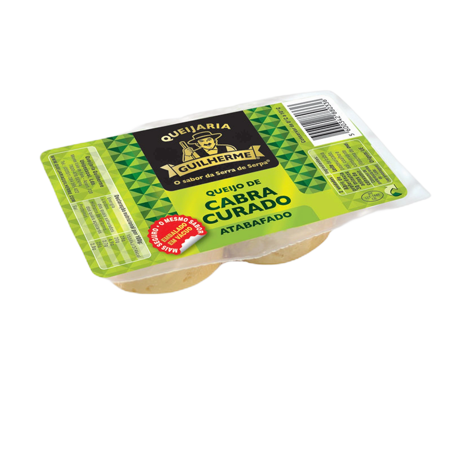 Pack com dois queijos de cabra curados atabafados de 70 g