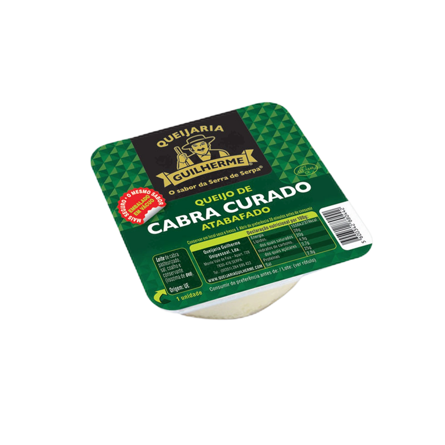 Queijo de cabra curado atabafado pequeno de 80 g