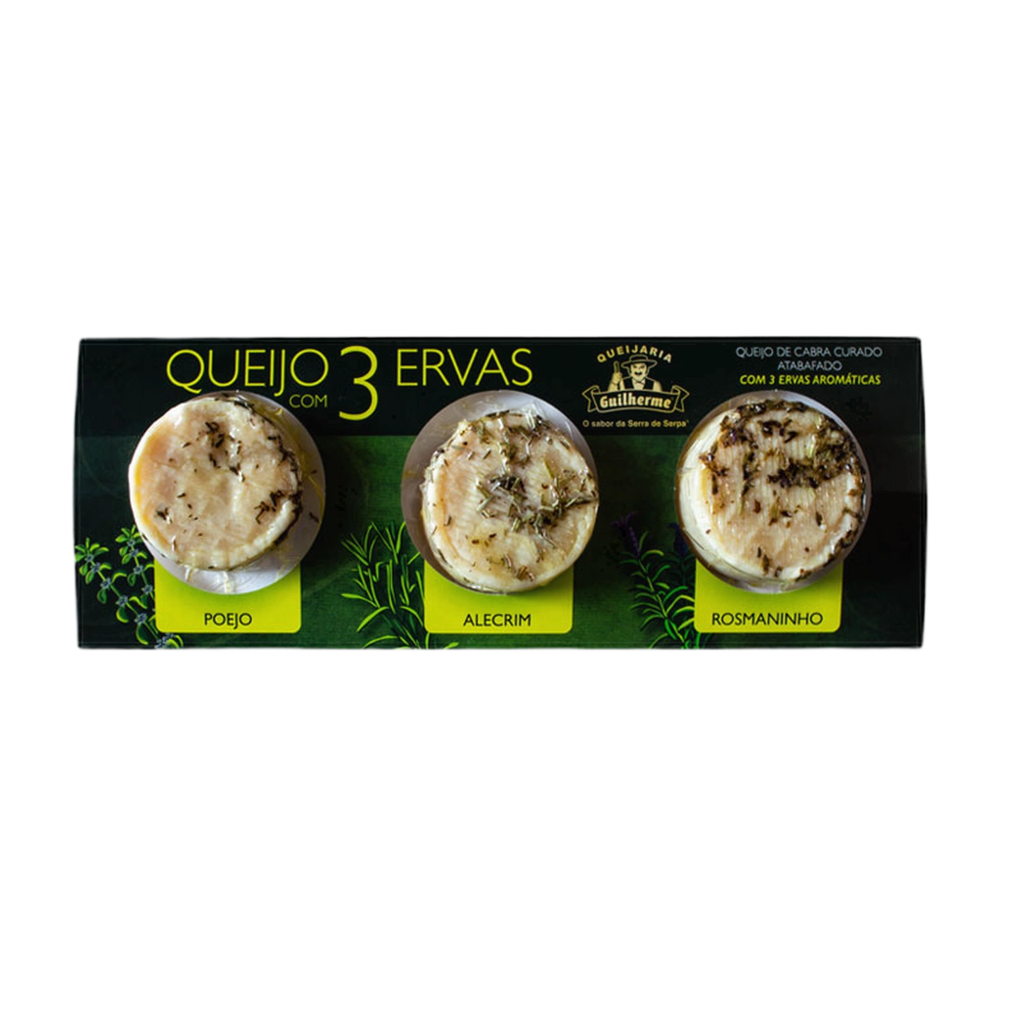 Queijo de cabra curado com poejo, alecrim e rosmaninho, 150 g