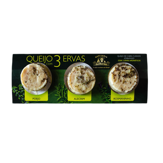 Queijo de cabra curado com poejo, alecrim e rosmaninho, 150 g
