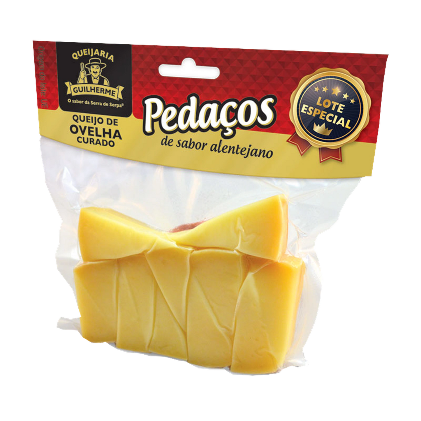 Queijo de ovelha curado em pedaços, embalagem de 180 g