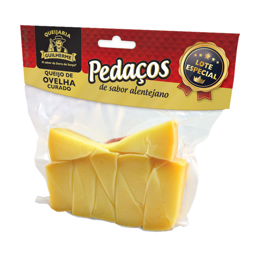 Queijo de ovelha curado em pedaços, embalagem de 180 g