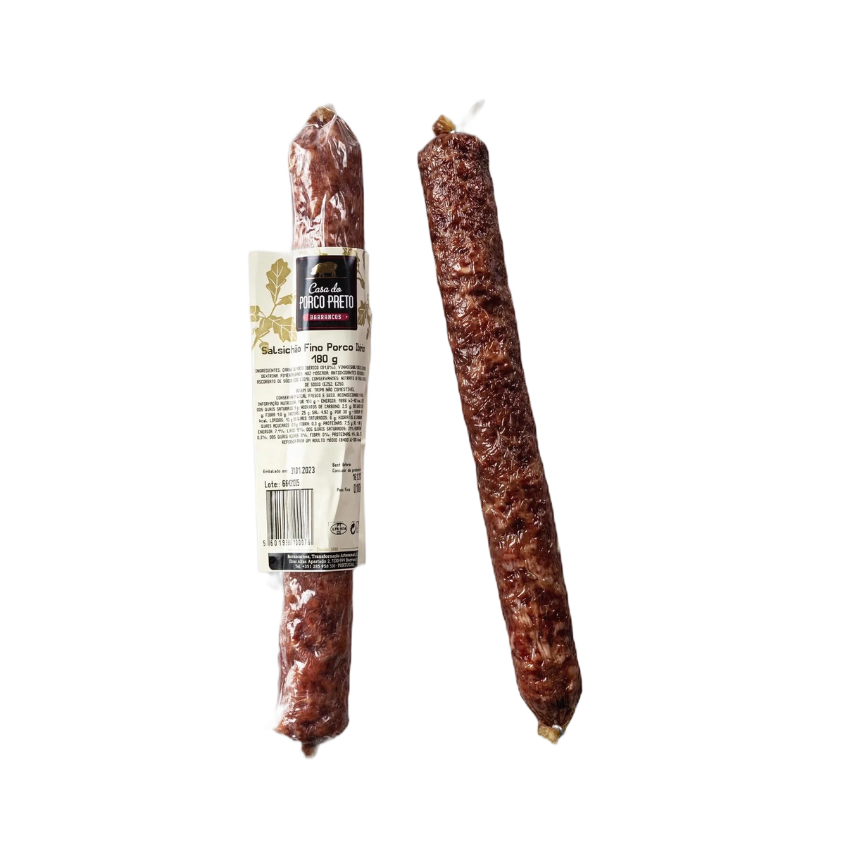 Salsichão Fino de Barrancos - Porco Preto - 180 g